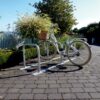Fietsnietje Triple 15 Verplaatsbare fietsaanleunrekken, fietsaanleunbeugels met voetplaten. Ideale oplossing voor tijdelijk fiets-parkeren en seizoensgebonden bedrijven.